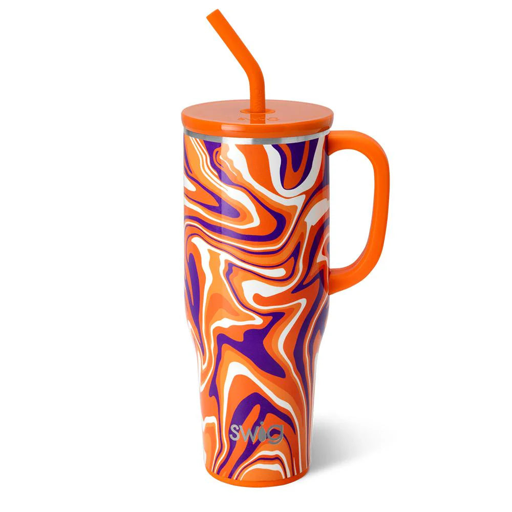 Swig Mega Mug 40 oz Clemson Swirl