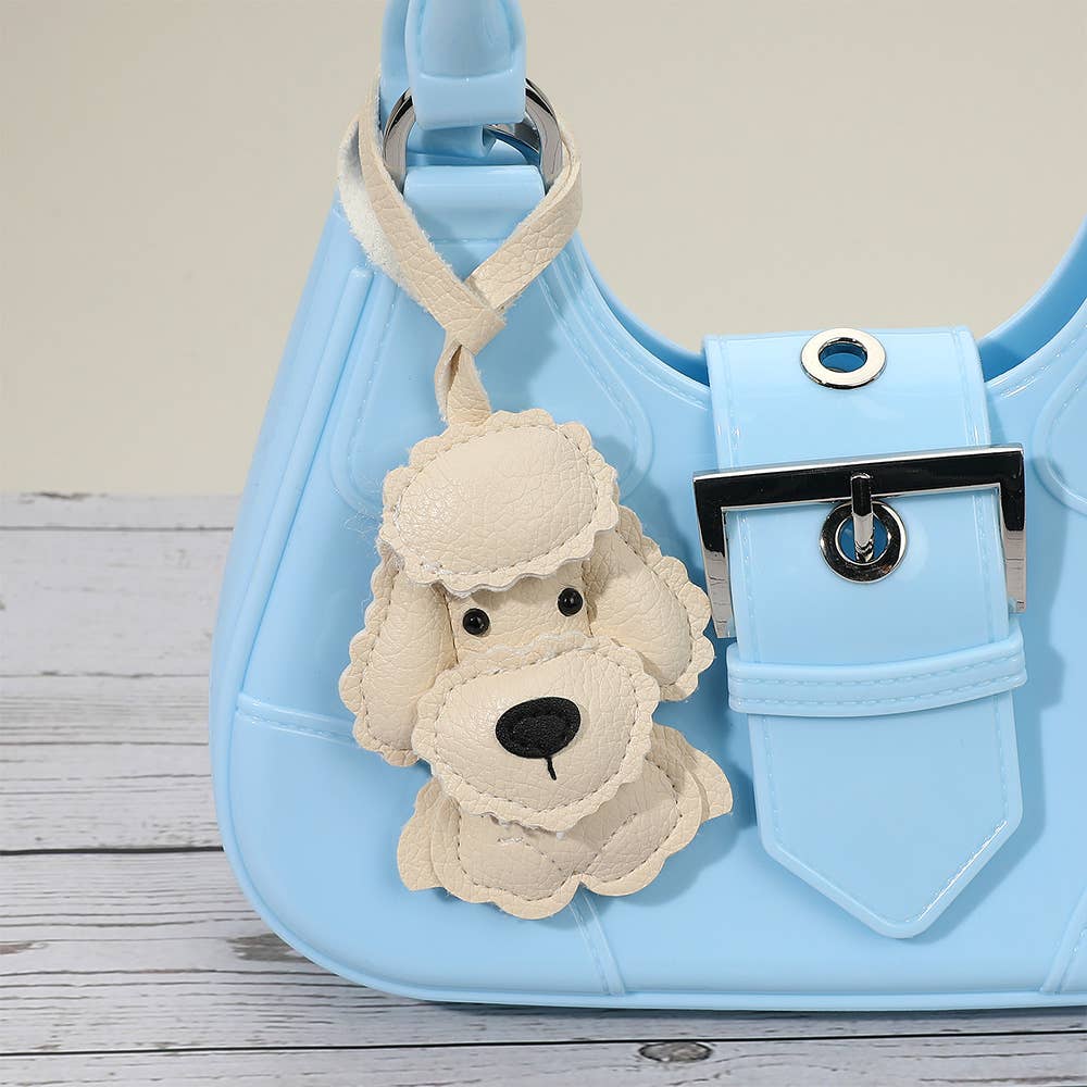 Faux Leather Dog Bag Charm
