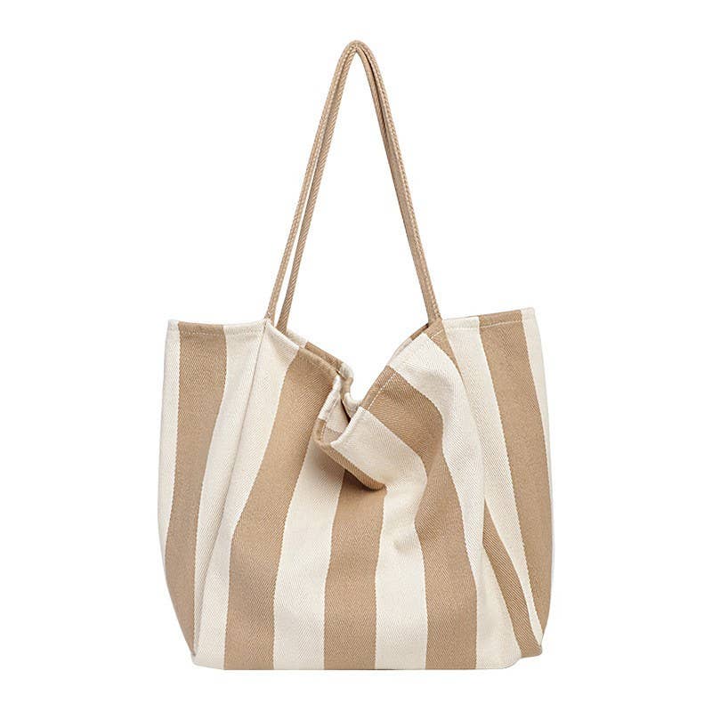 ORGANIC STRIPED TRENDING TOTE BAG