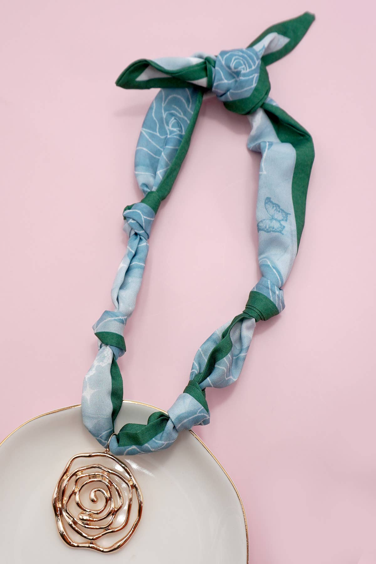HANDMADE SCARF CHARM NECKLACES