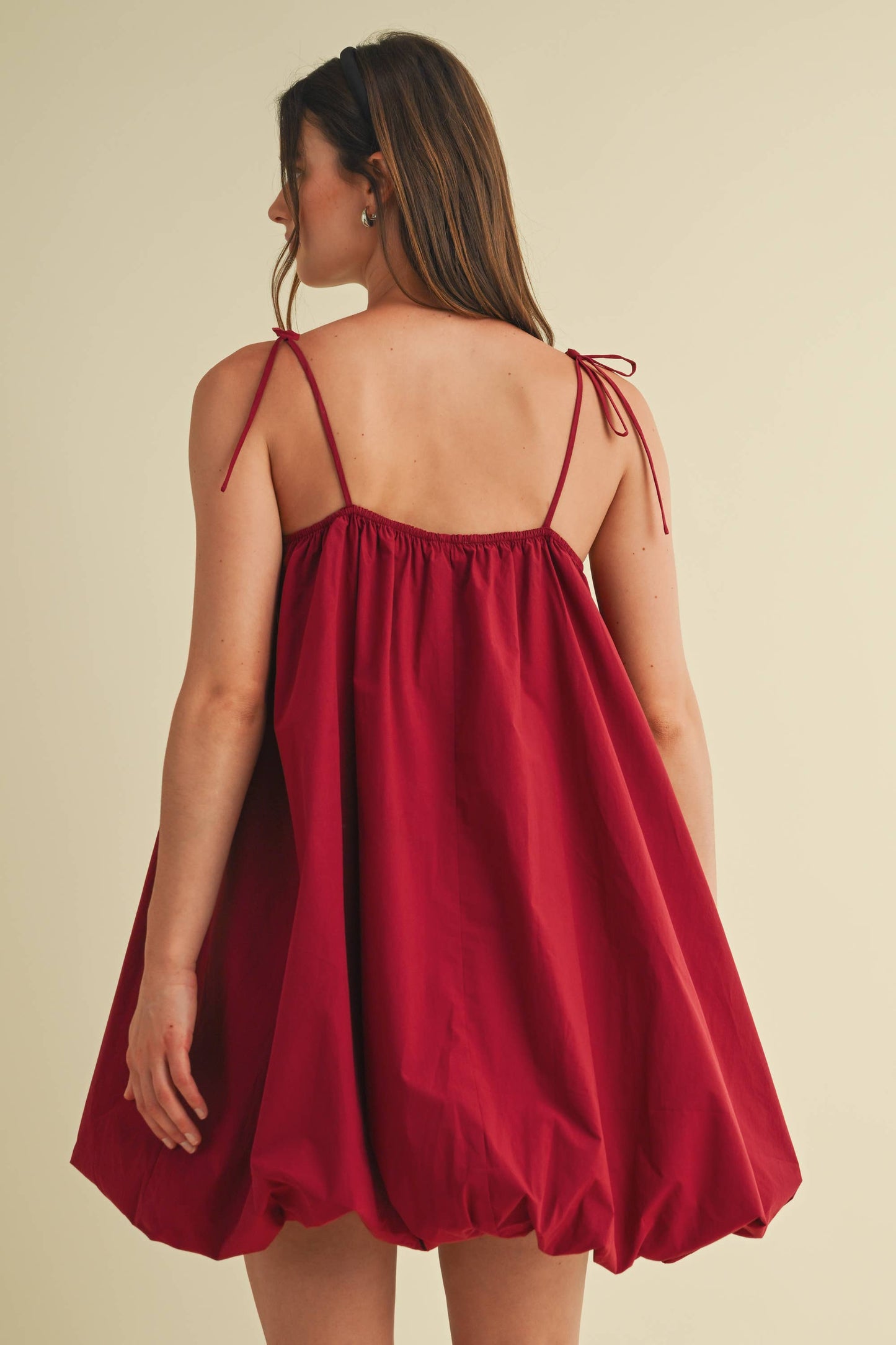 PUFF BOTTOM MINI DRESS