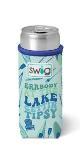 Swig Slim Can Coolie Errbody at the Lake