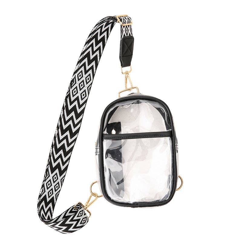 Clear Sling Crossbody Stadium Bag