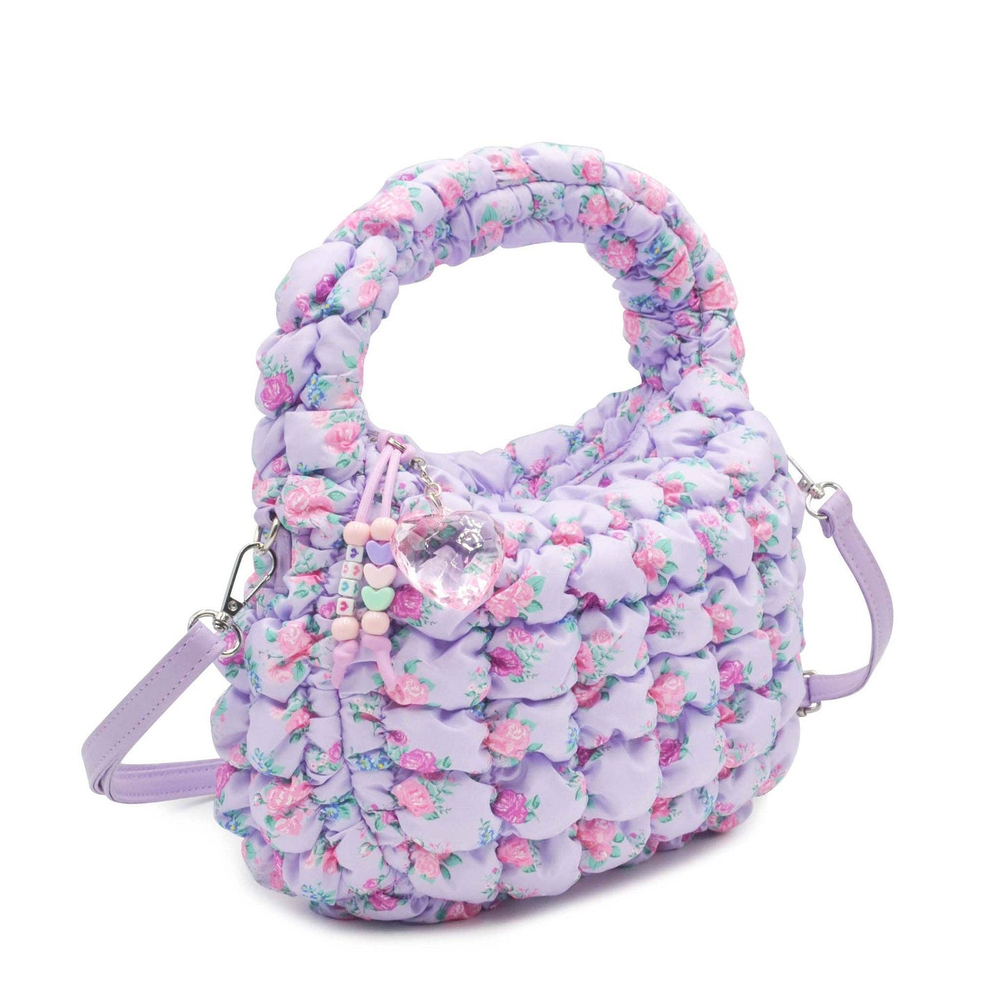 Quilted Floral Crossbody