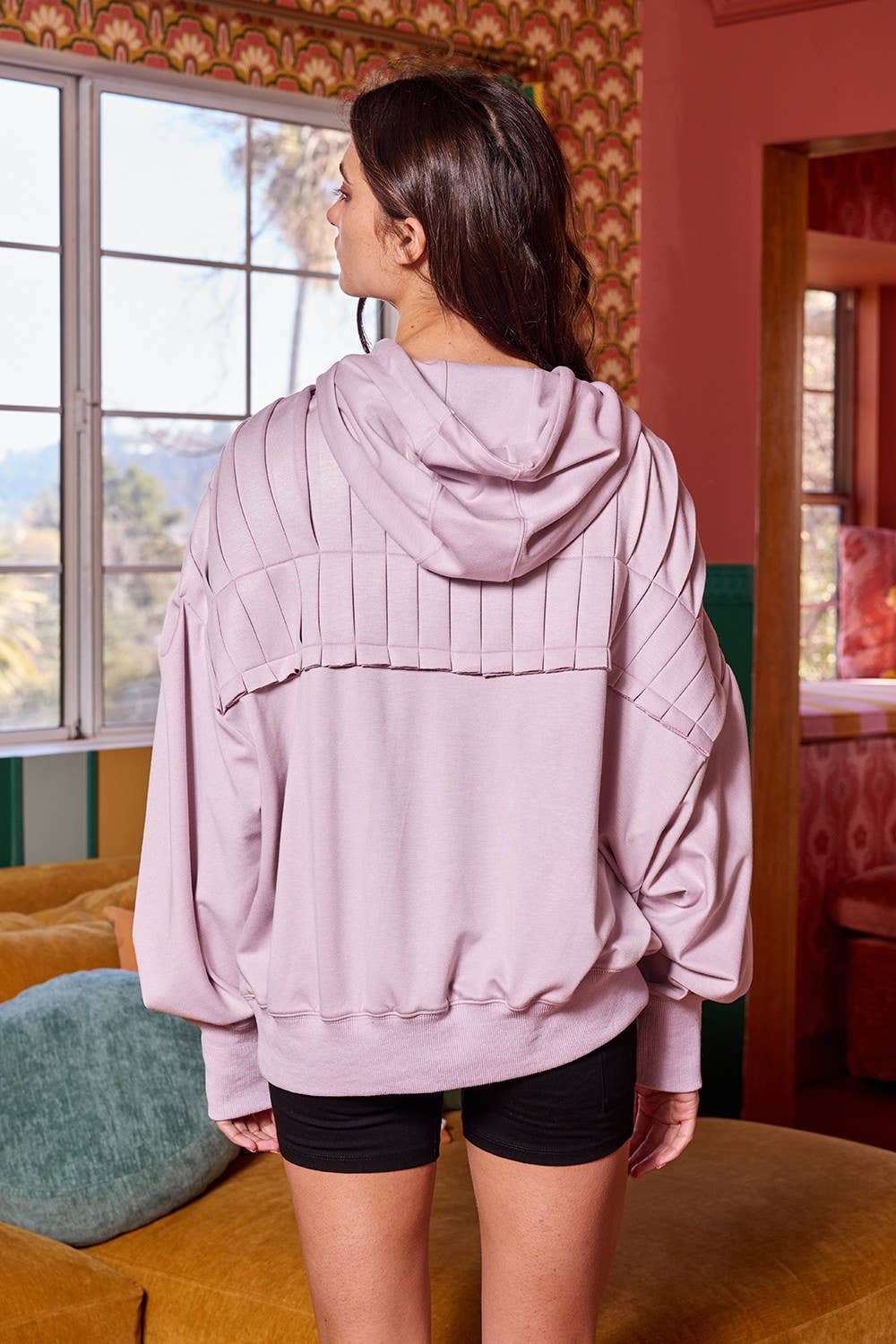 Soft & Cozy Pleated Hoodie