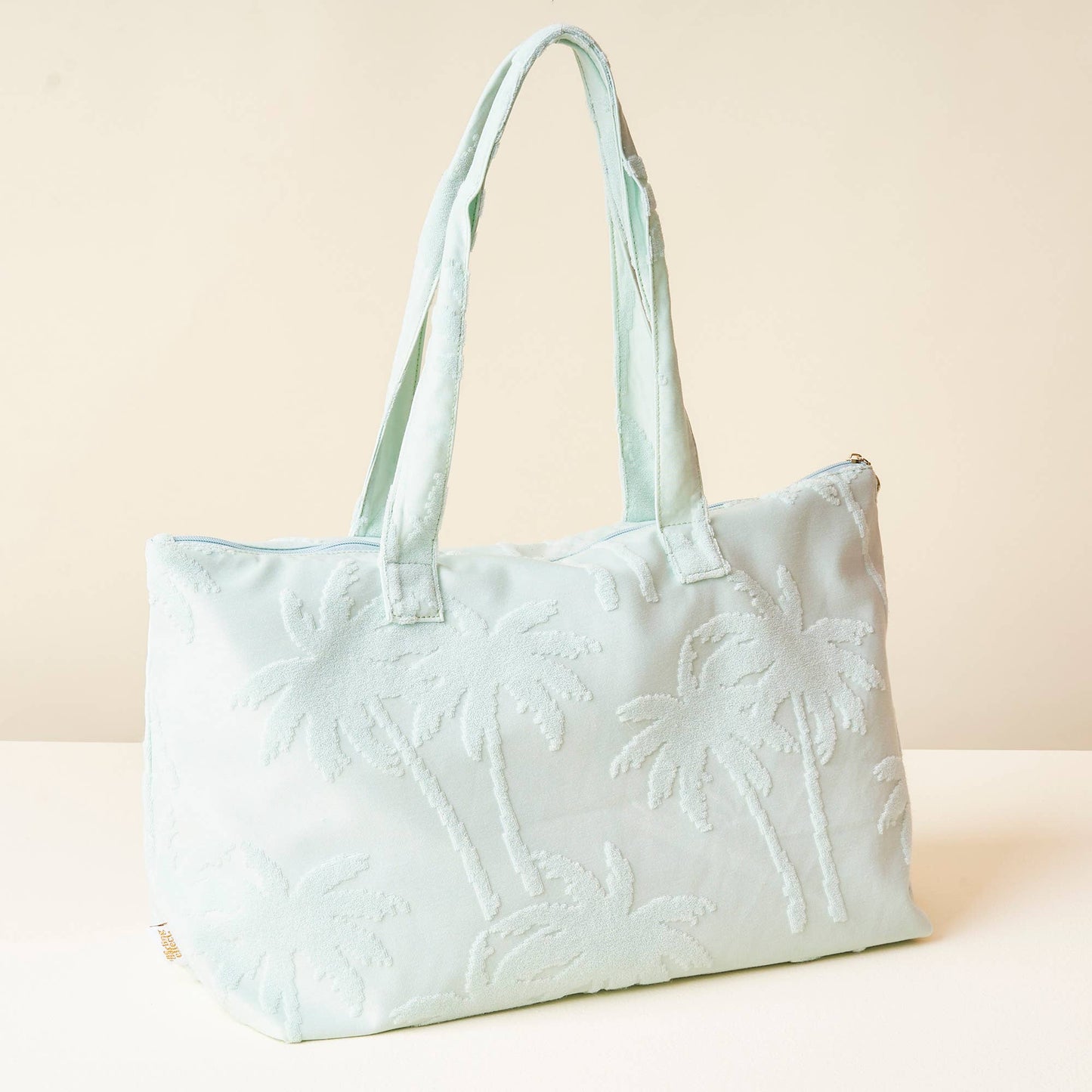 Terry Tote-Aqua Palm