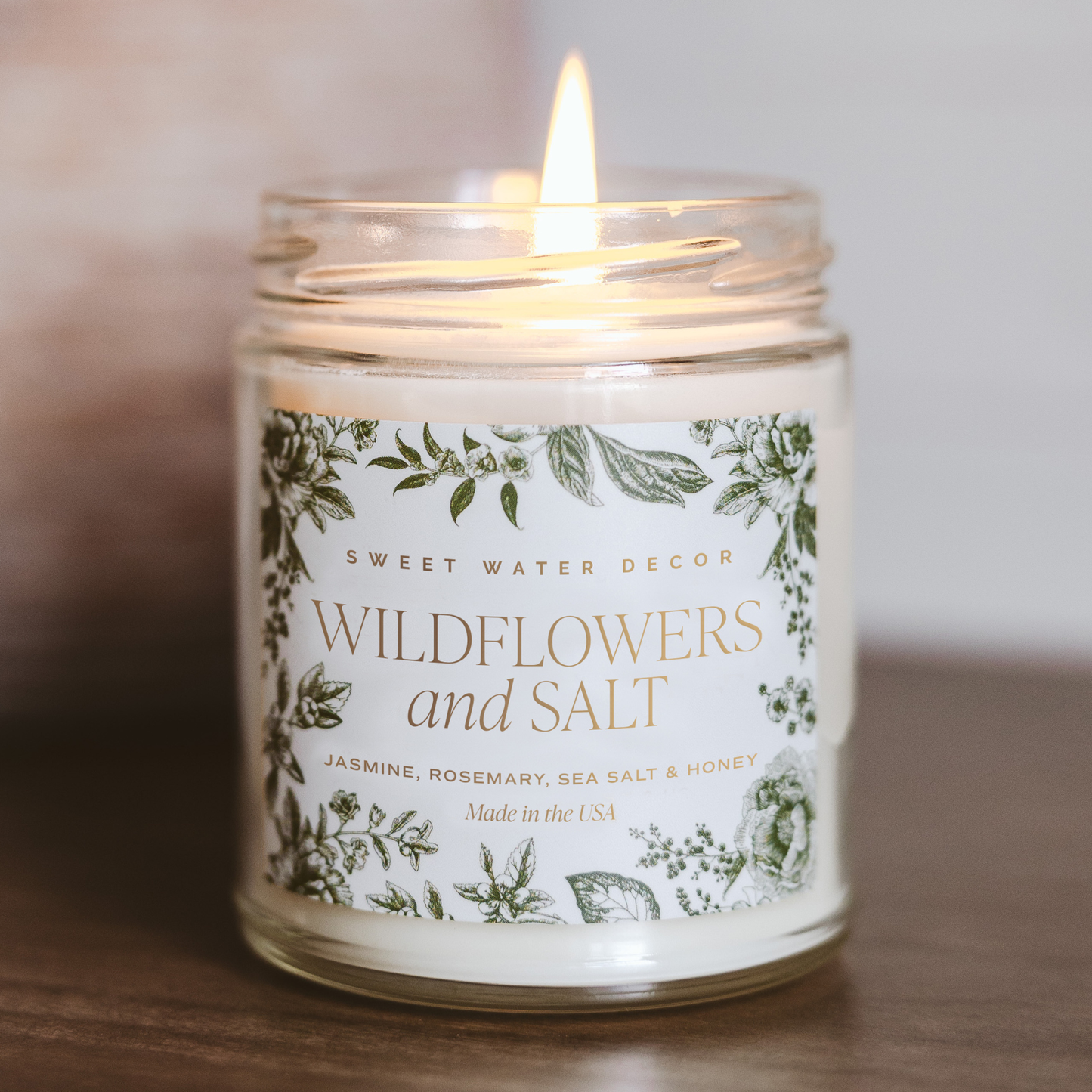 Wildflowers & Salt 9 oz Soy Candle