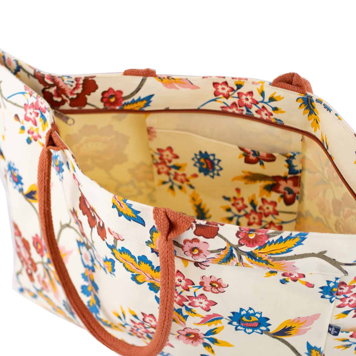 Wellsboro Tote Natural/Multi 18x13.5x6