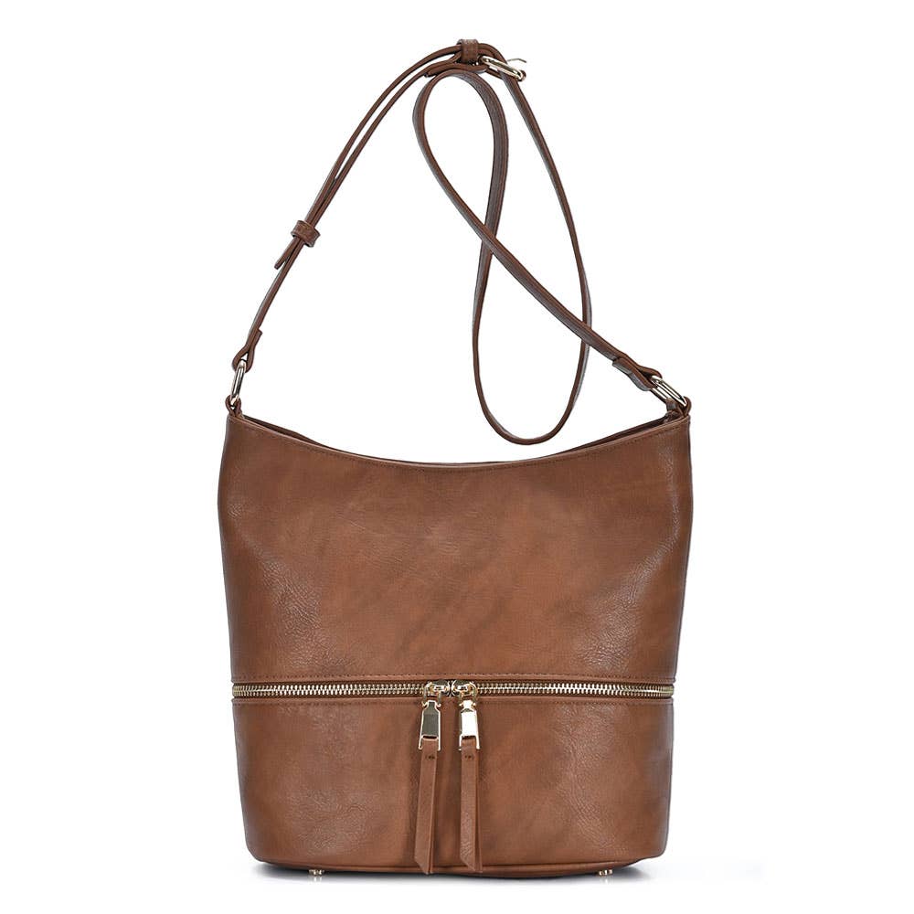 Faux Leather Crossbody Bag