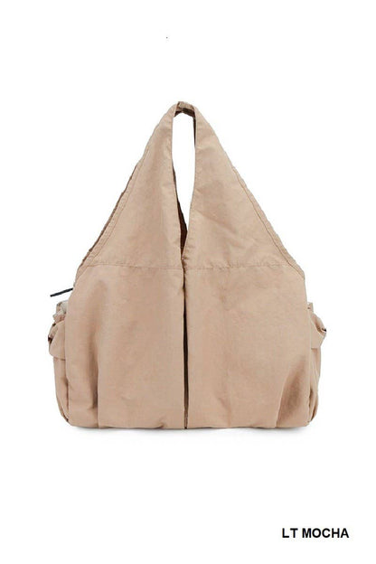 Carry All Pleated Draped Shoulder Tote Bag