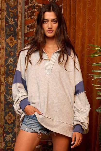 French Terry Loose Fit Tunic