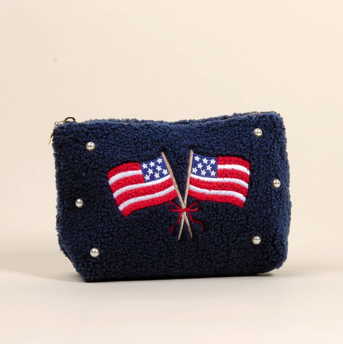 Teddy Pouch–American Flags