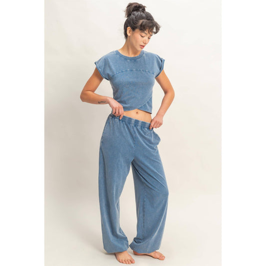Crop Top Jogger Set