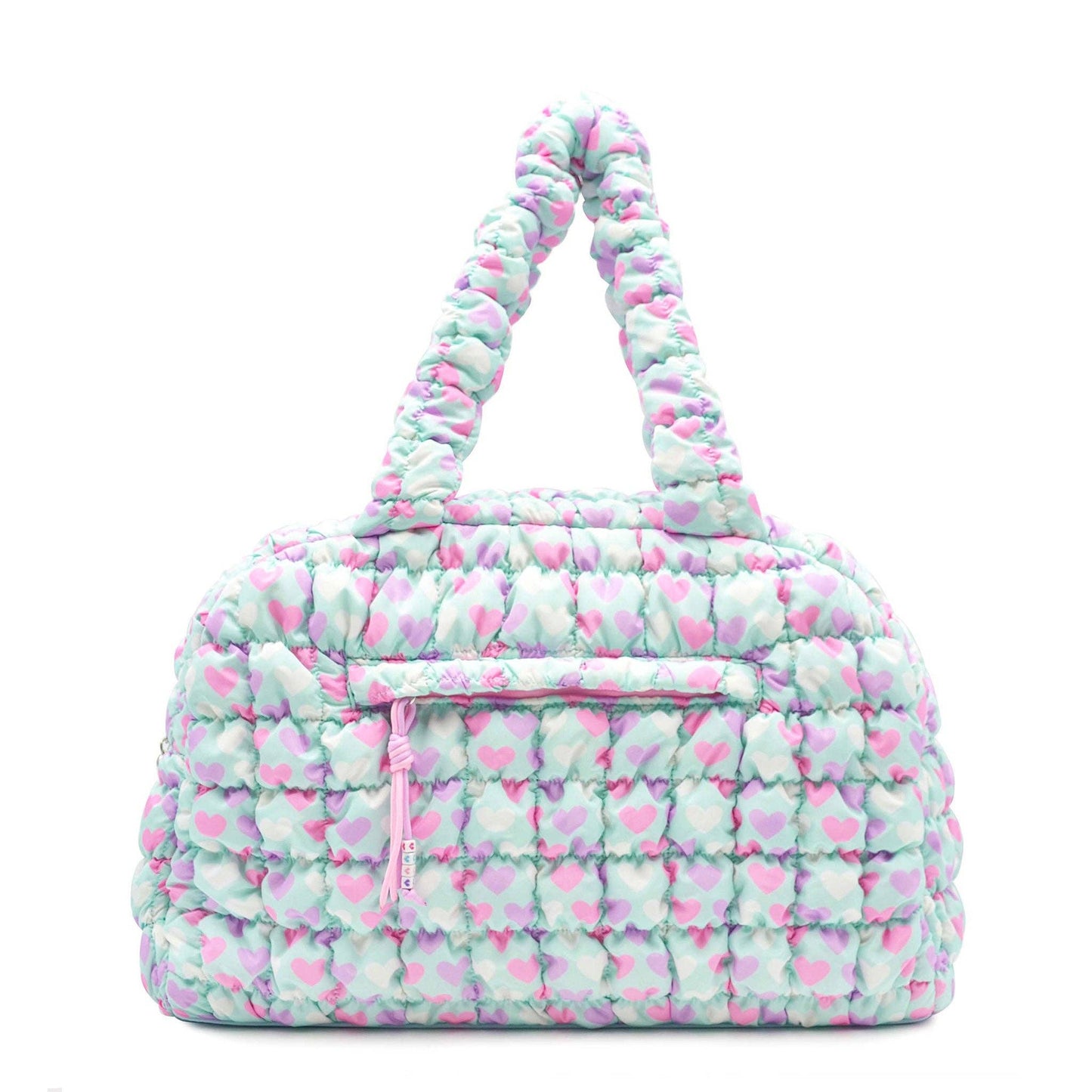 Quilted Scrunchies Heart Medium Duffle