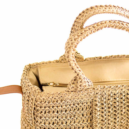 Dunmore Straw Purse Natural   9x6x3