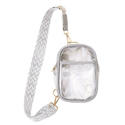 Clear Sling Crossbody Stadium Bag