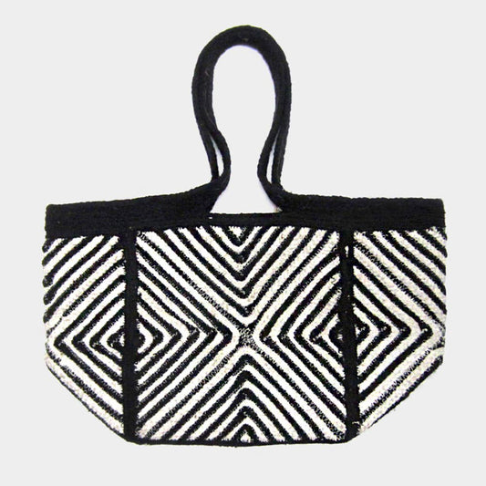 Geometric Patterned Tote Bag