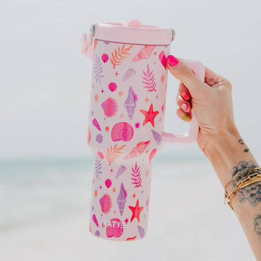 Beach Seashells Drink Tumbler