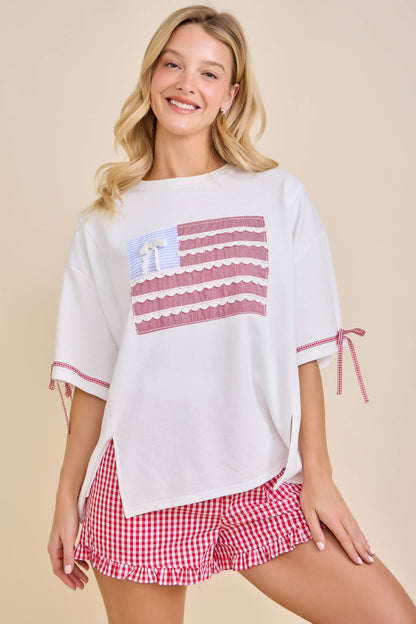 Patriotic Ribbon Top