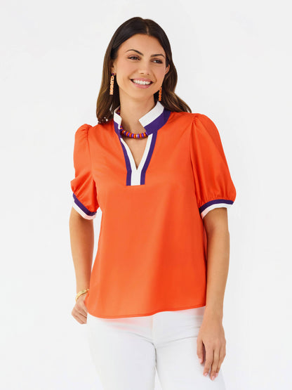 Tricia Top | Orange + Purple