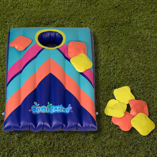 Inflatable Pool Floating Cornhole Toss Game
