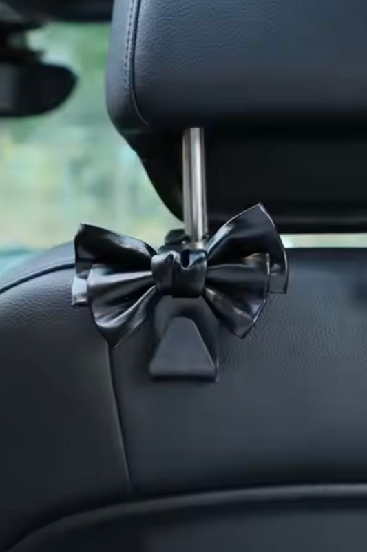 Black Bow Car Storage Hook