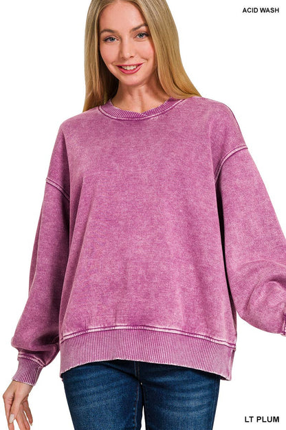 Acid Wash Pullover