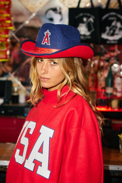 USA & FLAG' Reversible MockNeck Sweatshirt