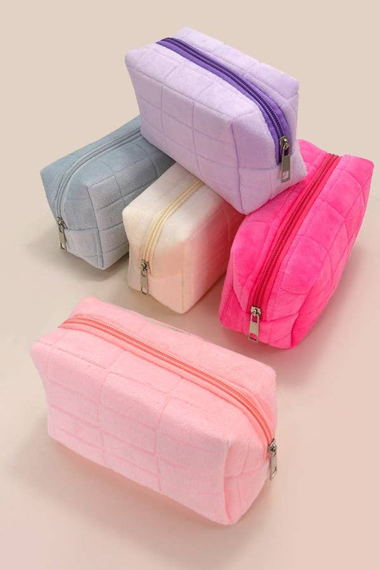 VELVET COSMETIC MAKEUP POUCH