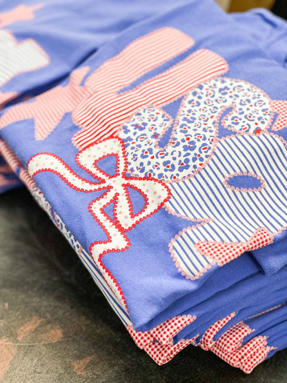 Americana Patchwork Short Sleeve