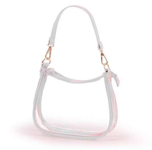 The Clara Clear Purse White