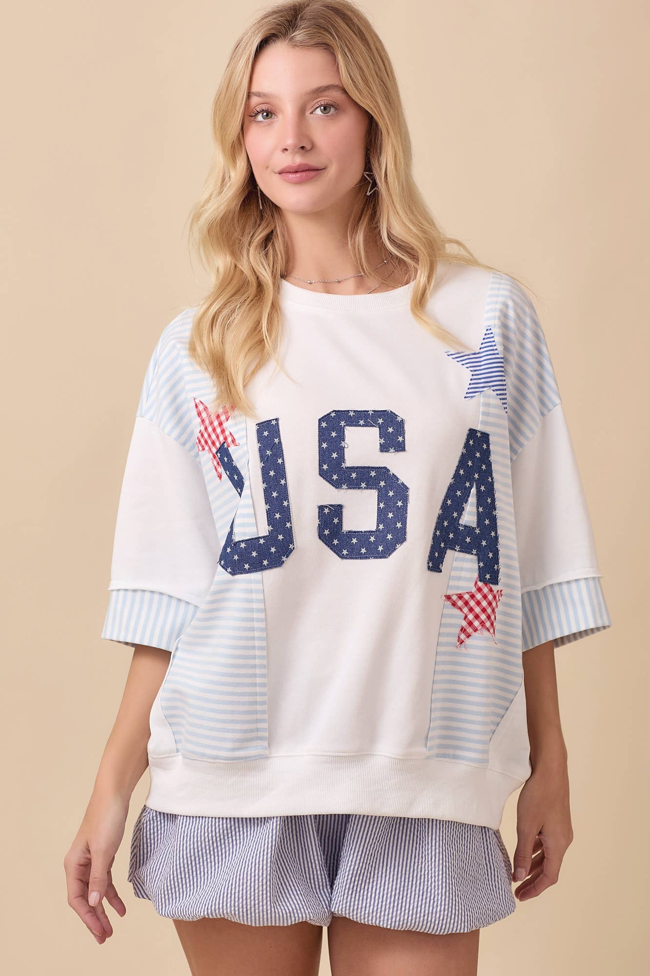USA Patchwork Top