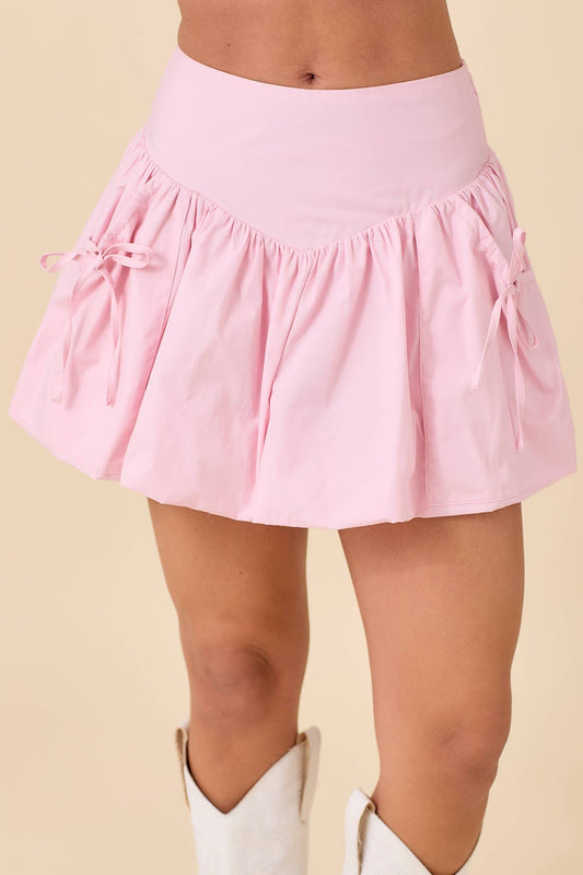 Pink Bubble Skort