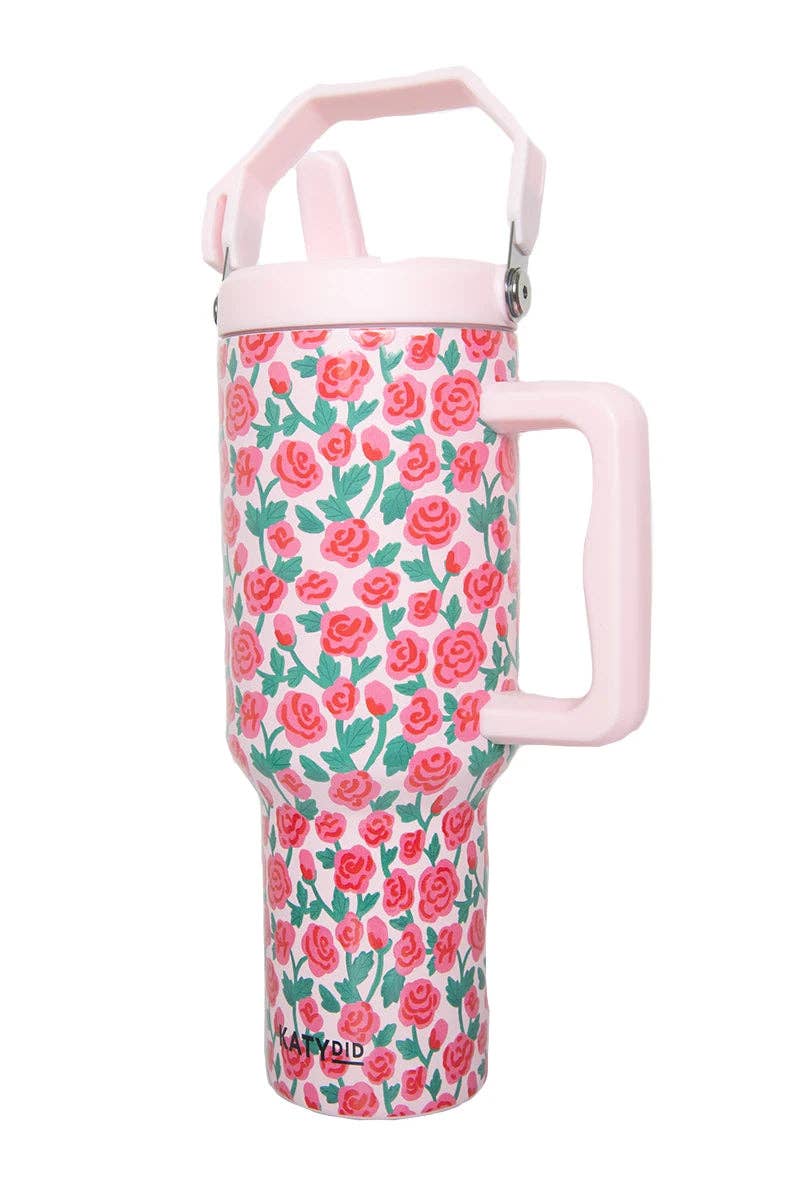 Roses Stainless Steel Tumbler