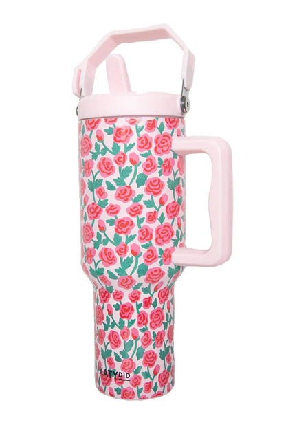 Roses Stainless Steel Tumbler