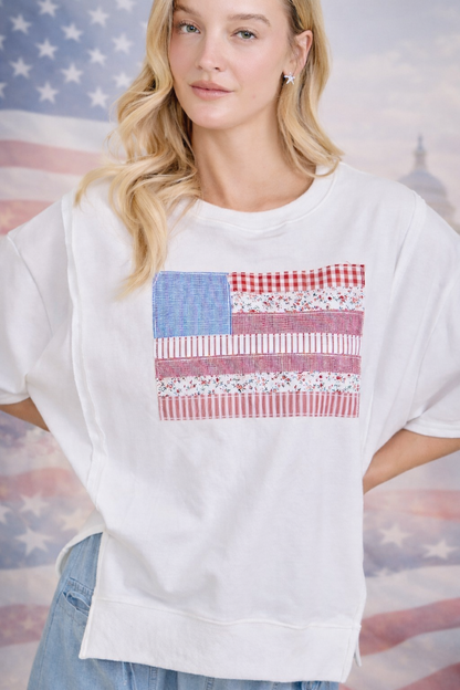 Patchwork Americana Sweatshirt