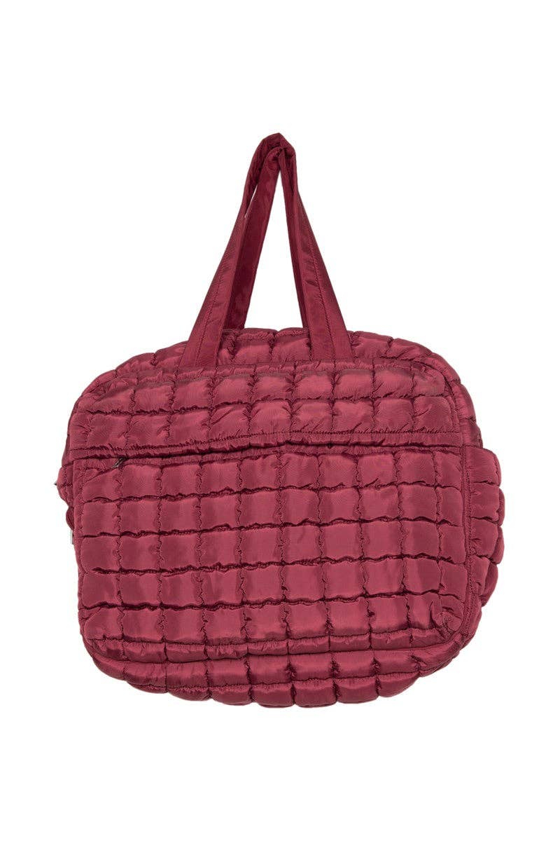 Wine Wholesale Quilted Duffle Bag