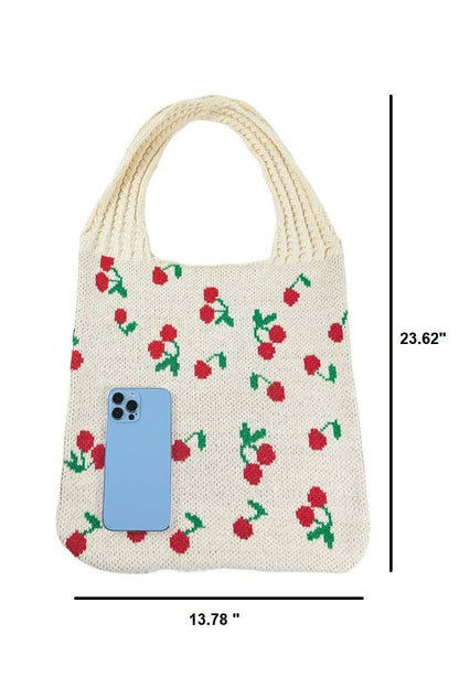 Cherry Crochet Tote