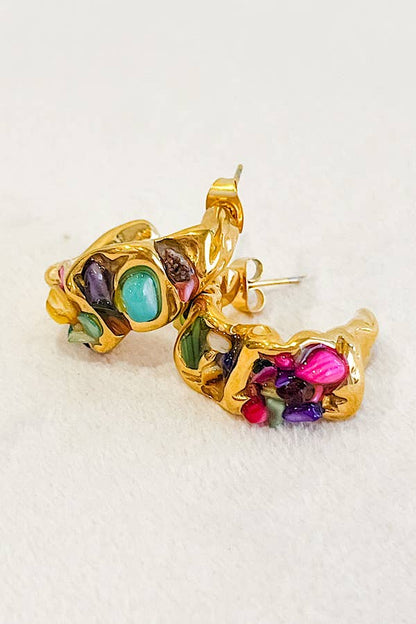 Hazel Multi-Colored Stone Earrings