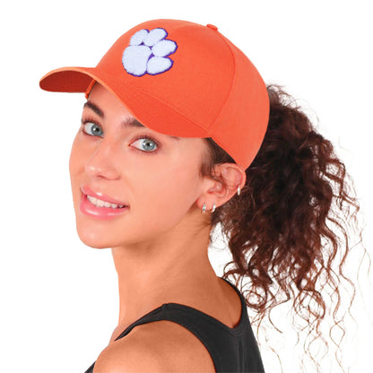Clemson "Paw Print" Ponyflo Officially Licensed Collegiate Hat