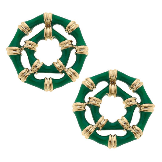 Lilly Bamboo Stud Earrings
