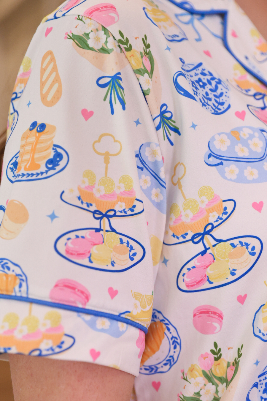 Sunday Brunch Ruffle Pajama Set