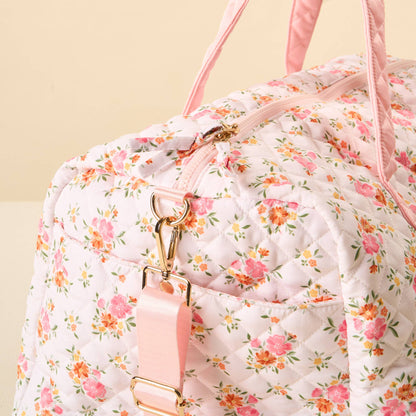 On-the-Go Quilted Weekender Bag-Endless Daydream Cream