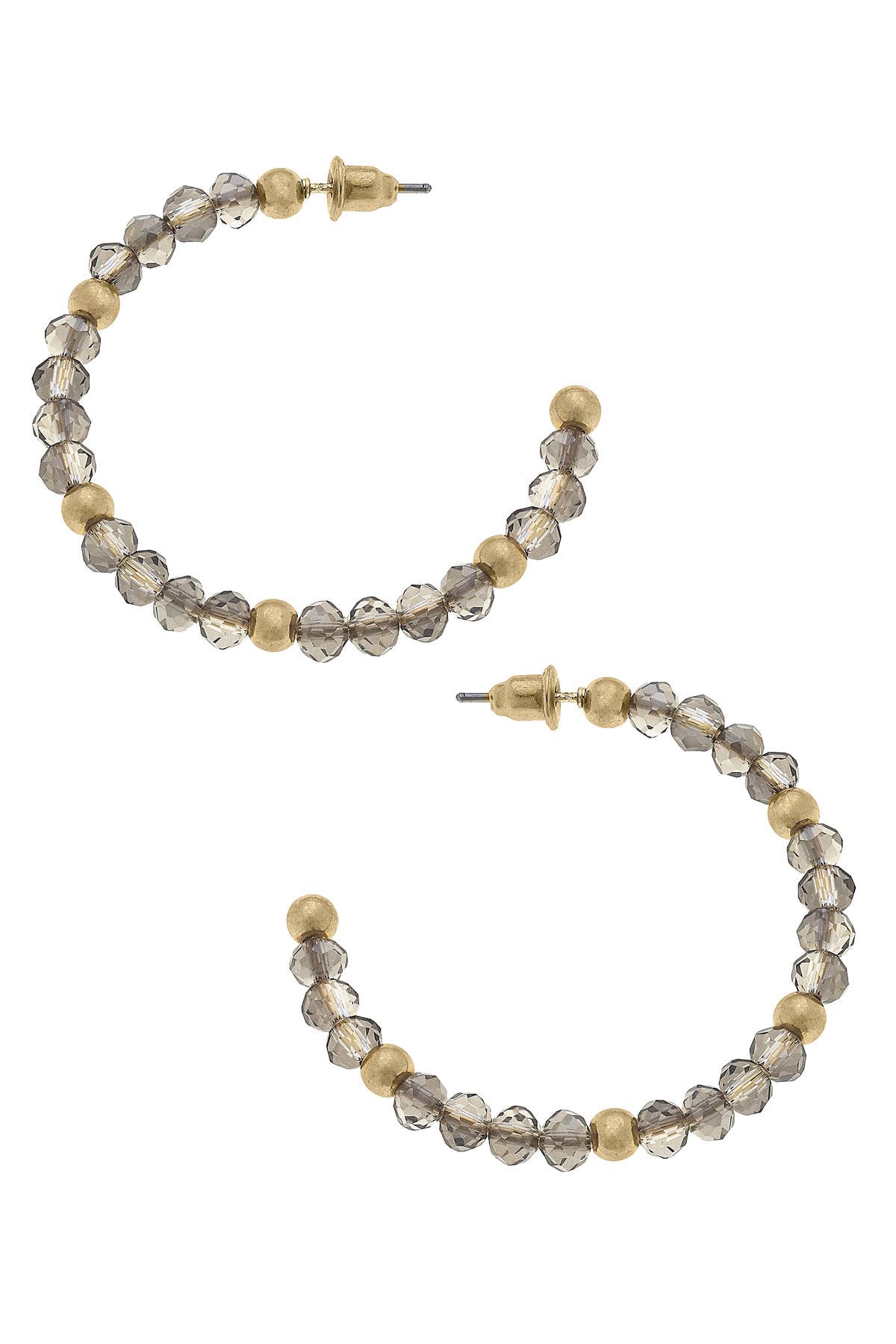 Gabbi Beaded Glass Hoop Earrings