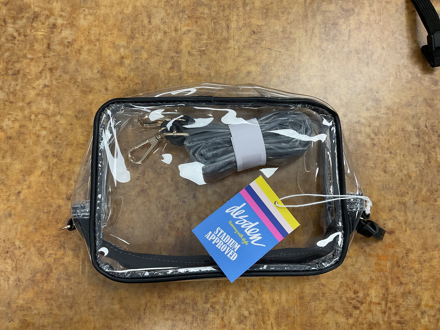 Clear Black Purse