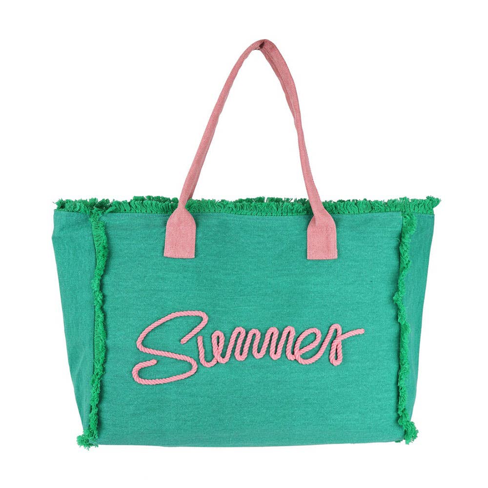 SUMMER Canvas Beach Bag