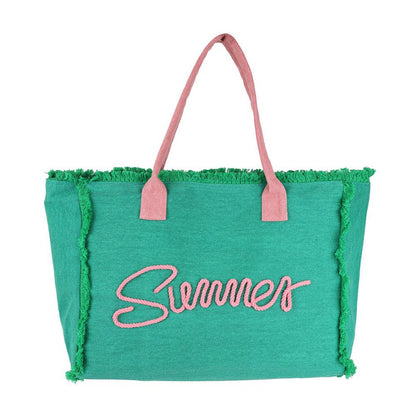 SUMMER Canvas Beach Bag
