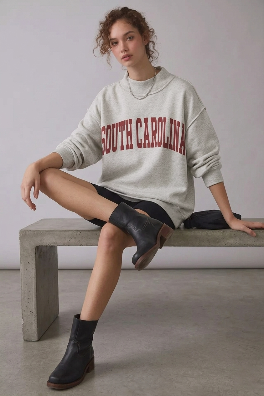 IT2594-SOUTHCAROLINA | Reversible Graphic Sweatshirt