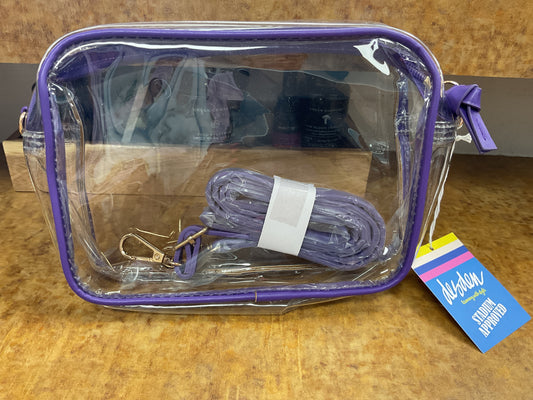 Clear Purple Purse