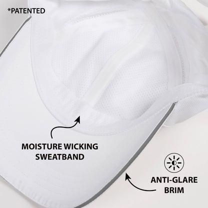Mia Reflective Sandwich Brim Active Ponyflo® Ponytail Cap